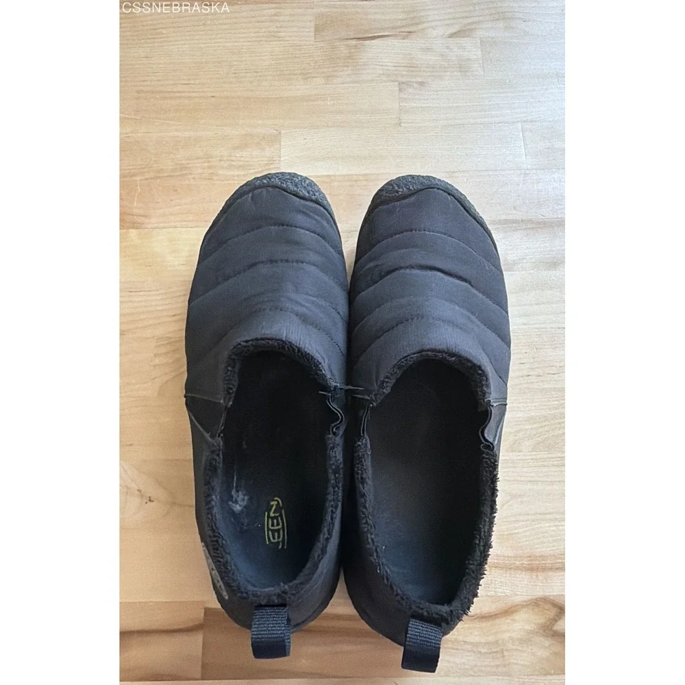 KEEN Black Men's Howser II Slip On Quilted Fleece Lined Shoes 1019616 - Size 10